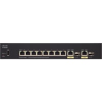 Commutateur Ethernet 350 SG350-10MP 10 Ports Gérable - Gigabit Ethernet - 10/100/1000Base-T, 1000Base-X Cisco - 10 Ports - Gérable - Gigabit Ethernet - 10/100/1000Base-T, 1000Base-X - 3 Couche supportée - Modulaire - 2 Emplacements SFP - 13,50 W Consommation d'énergie - 1