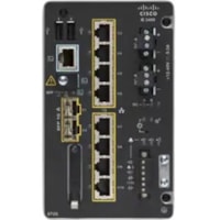 Commutateur Ethernet Catalyst IE3400 IE-3400-8T2S 8 Ports Cisco - 8 Ports - 3 Couche supportée - Modulaire - 2 Emplacements SFP - 36 W Consommation d'énergie - Paire torsadée, Fibre Optique - Montage sur rail DIN