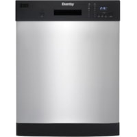 Danby 24" Stainless Full Size Dishwasher - 24" (609.60 mm) - Built-in - 12 Place Settings - 6 Programmes - 52 dB - Black