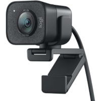 Logitech - Webcam - 2,1 Mégapixels - 60 fps - Graphite - USB - Vente au détail - 1 chaque - 1920 x 1080 Vidéo - Autofocus - 78° Angle - Microphone - Moniteur