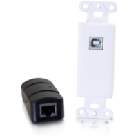 C2G USB 2.0 Over Cat5/Cat6 Wall Plate to Box Extender - Up to 150ft - 1 x Socket(s) - Wall Mount 