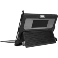 Targus Protect Case THZ804GL Carrying Case (Folio) Microsoft Surface Pro 4, Surface Pro (5th Gen), Surface Pro 6, Surface Pro 7 Tablet - Black - Drop Resistant, Shock Absorbing, Slip Resistant - Thermoplastic Polyurethane (TPU) Body - Hand Strap, Lanyard Strap - 11.75" (298.45 mm) Height x 8.38" (21