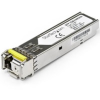 StarTech.com Dell EMC SFP-1G-BX80-D Compatible SFP Module - 1000BASE-BX-D - 1 GbE Gigabit Ethernet BiDi Fiber (SMF) - Dell EMC SFP-1G-BX80-D Compatible Transceiver - 1000BASE-BX WDM SFP+ (1 Gbps) - 1 Gigabit BiDi Module - 1550nmTX/1490nmRX Single Mode (SMF) - 80km (49.7mi) - LC Connector & DDM - Hot