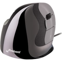 Evoluent Vertical Mouse D, Right Wired Medium - Laser - Cable - USB Type A - Scroll Wheel - Medium Hand/Palm Size - Right-handed