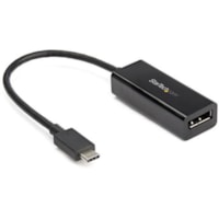 StarTech.com 8K USB C to DisplayPort Adapter - USB Type C to DP 1.4 Alt Mode Video Converter - 8K/5K/4K HBR3 USB C to DisplayPort Monitor - USB-C to DisplayPort 1.4 adapter; DisplayHDR/HBR3/DSC/HDCP 2.2/1.4; 8K 60Hz/4K 120Hz/1080p - USB-C to DP video converter tested for 8K performance - USB-C DP Al