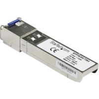 StarTech.com Juniper SFP-FE20KT13R15 Compatible SFP Module - 100BASE-BX-U - 10 GbE Gigabit Ethernet BiDi Fiber (SMF) - Juniper SFP-FE20KT13R15 Compatible Transceiver - 100BASE-BX WDM SFP+ (100 Mbps) - 100 MbE BiDi Module - 1310nmTx/1550nmRx Single Mode (SMF) - 20km (12.4mi) - LC Connector & DDM - Ho