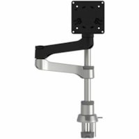 R-Go Zepher 4 Mounting Arm for Monitor - Black, Silver - Height Adjustable - 1 Display(s) Supported - 17" (431.80 mm) to 32" (812.80 mm) Screen Support - 17.64 lb (8000 g) Load Capacity - 75 x 75, 100 x 100 - VESA Mount Compatible - Aluminum