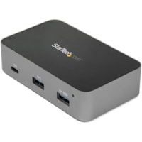 StarTech.com 3 Port USB C 3.1 Gen 2 Hub with Ethernet Adapter - 10Gbps USB Type C to 2x USB-A 1x USB-C - Powered Hub w/ Fast Charging - 3-Port USB 3.1 Gen 2 Hub with 2x USB-A/1x USB-C (10Gbps) and BC 1.2 Charging - Gigabit Ethernet (Gbe) supports WoL/V-LAN tagging/9K jumbo frames - Windows/macOS/Lin