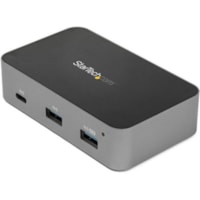 Concentrateur Thunderbolt/USB - USB 3.1 Type C - Externe - Noir, Gris StarTech.com - USB 3.1 Type C - Externe - 4 Port(s) USB - 4 Port(s) USB 3.1 - Support UASP - Linux, Mac, PC