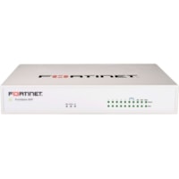 Fortinet FortiGate FG-60F Network Security/Firewall Appliance - 10 Port - 10/100/1000Base-T - Gigabit Ethernet - AES (256-bit), SHA-256 - 200 VPN - 10 x RJ-45 - Desktop, Wall Mountable