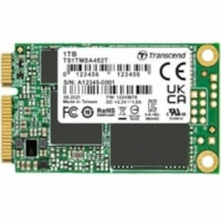 Disque SSD MSA452T 1 To - mSATA Interne - SATA (SATA/600) Transcend - Ultrabook, Tablette PC, Serveur Appareil compatible - 1,61 DWPD - 1760 To TBW - 560 Mo/s Taux de transfer maximale en lecture - 3 Année Garantie