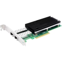 Axiom 25Gbs Dual Port SFP28 PCIe 3.0 x8 NIC Card - PCIE3-2SFP28-AX - PCI Express 3.0 x8 - 25 Gbit/s Data Transfer Rate - Intel XXV710 - 2 Port(s) - Optical Fiber - 25GBase-SR/LR, 10GBase-SR/LR, 1000Base-SX/LX - SFP28 - Plug-in Card