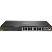 Commutateur Ethernet CX 6300 6300M 24 Ports Gérable HPE - 24 Ports - Gérable - 3 Couche supportée - Modulaire - 4 Emplacements SFP - Paire torsadée, Fibre Optique - 1U - Montable en rack - À vie Garantie limitée