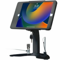 CTA Digital Dual Security Kiosk Stand with Locking Case and Cable for iPad 10.2 (Gen. 7), iPad Air 3 and iPad Pro 10.5 (Black) - 10.5" Screen Support - 1