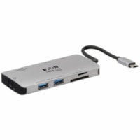 Station d'accueil U442-DOCK5-GY USB Type C pour Notebook/Tablette/Téléphone portable - 100 W - Tripp Lite by Eaton - pour Notebook/Tablette/Téléphone portable - 100 W - USB Type C - 3 xUSB 3.0 - USB Type-C - Réseasu (RJ-45) - HDMI - Thunderbolt - Filaire