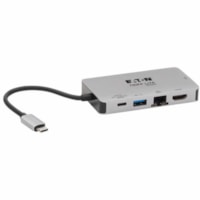 Tripp Lite by Eaton U442-DOCK6-GY Docking Station - for Notebook/Tablet/Smartphone - 100 W - USB Type C - 3 x USB 3.0 - USB Type-C - Network (RJ-45) - HDMI - Thunderbolt - Wired