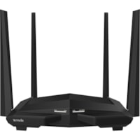 Tenda AC10 Wi-Fi 5 IEEE 802.11ac Ethernet Wireless Router - 2.40 GHz ISM Band - 5 GHz UNII Band(4 x External) - 145.88 MB/s Wireless Speed - 3 x Network Port - 1 x Broadband Port - Gigabit Ethernet - VPN Supported - Desktop