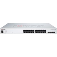 Fortinet FS-424E Layer 3 Switch - 24 Ports - Manageable - Gigabit Ethernet, 10 Gigabit Ethernet - 10/100/1000Base-T, 10GBase-X - 3 Layer Supported - Modular - 23.60 W Power Consumption - Optical Fiber, Twisted Pair - 1U - Rack-mountable - Lifetime Limited Warranty