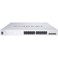 Fortinet FS-424E-FPOE Layer 3 Switch - 24 Ports - Manageable - Gigabit Ethernet, 10 Gigabit Ethernet - 10/100/1000Base-T, 10GBase-X - 3 Layer Supported - Modular - 433.70 W Power Consumption - Optical Fiber, Twisted Pair - 1U - Rack-mountable - Lifetime Limited Warranty