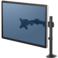 Fellowes Reflex Single Monitor Arm - 1 Display(s) Supported - 30" Screen Support - 24 lb (10886.22 g) Load Capacity