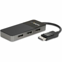 StarTech.com 3-Port DisplayPort 1.4 Splitter, DisplayPort to 3x DP Multi-Monitor Adapter, Triple 4K Computer MST Hub, Windows Only~3-Port Multi Monitor Adapter, DisplayPort 1.4 to Triple 4K DP Video Splitter or Dual 4K, DisplayPort MST Hub Display Adapter - 3-port DisplayPort multi-monitor adapter d