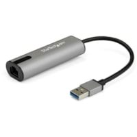 StarTech.com 2.5GbE USB A to Ethernet Adapter - NBASE-T NIC - USB 3.0 Type A 2.5 GbE Multi Speed Gigabit Network USB 3.1 to RJ45/LAN - USB A to Ethernet Adapter securely connects to high-speed network using NBASE-T w/USB 3.1 Type-A over Cat 5e - 1X RJ45/LAN Port 3 Speed USB 3.0 NIC 2.5G/1G/100 Mbps 