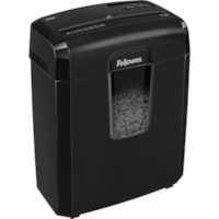 Fellowes Powershred 8MC Micro-Cut Shredder - Non-continuous Shredder - Micro Cut - 8 Per Pass - for shredding Staples, Credit Card, Paper - 0.1" (2.78 mm) x 0.4" (9.92 mm) Shred Size - P-4 - 1.10 in/s (27.94 mm/s) - 8.7" (220.98 mm) Throat - 5 Minute Run Time - 30 Minute Cool Down Time - 3.80 gal (1