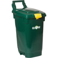 Conteneur à déchets Globe - 13 gal (49210,35 mL) Capacité - Durable, Manche, Roulettes - hauteur de 30 po (762 mm) x largeur de 16 po (406,40 mm) - Polyéthylène haute densité (HDPE), Nylon - Multi - 1