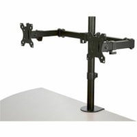 StarTech.com Desk Mount Dual Monitor Arm, Ergonomic VESA Compatible Mount for up to 32" (17.6lb/8kg) Display, Clamp/Grommet, Articulating - VESA 75x75/100x100 desk mount dual monitor arm supports displays up to 32 inch (17.6lb/8kg) per arm. Horizontal articulating, 360 degree rotating display, and a