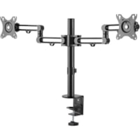 StarTech.com Desk Mount Dual Monitor Arm - Ergonomic VESA Compatible Mount for up to 32 inch Displays - Desk / C-Clamp - Articulating - VESA 75x75mm/100x100mm compatible desk mount dual monitor arm supports 2 displays up to 32 inch (17.6lb/8kg) per arm. Horizontal articulation, 360 degree rotating d