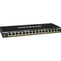 Commutateur Ethernet 300 GS316PP 16 Ports Netgear - 16 Ports - 2 Couche supportée - Paire torsadée - Bureau, Fixation au mur, Montable en rack - 3 AnnéeÀ vie Garantie limitée