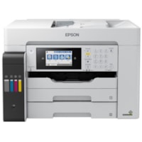 Epson ET-16600 Inkjet Multifunction Printer-Color-Copier/Fax/Scanner-4800x1200 dpi Print-Automatic Duplex Print-66000 Pages-550 sheets Input-1200 dpi Optical Scan-Color Fax-Wireless LAN-Epson Connect-Epson Email Print-Epson iPrint-Mopria - Copier/Fax/Printer/Scanner - 4800 x 1200 dpi Print - Automat