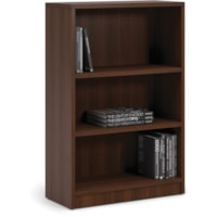 Heartwood Innovations Bookcase - x 32" (812.80 mm) x 14" (355.60 mm) x 1" (25.40 mm), 0.1" (3 mm) x 48" (1219.20 mm) Shelf, Edge - 3 Shelve(s) - Material: Particleboard, Laminate - Finish: Evening Zen - Thermofused Laminate (TFL) Table Top