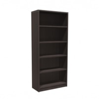 Heartwood Innovations Bookcase - x 32" (812.80 mm) x 14" (355.60 mm) x 1" (25.40 mm), 0.1" (3 mm) x 72" (1828.80 mm) Shelf, Edge - 5 Shelve(s) - Material: Particleboard, Polyvinyl Chloride (PVC), Laminate - Finish: Evening Zen - Thermofused Laminate (TFL) Table Top