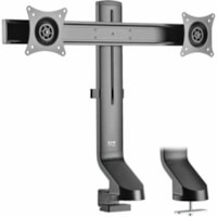 Tripp Lite by Eaton DDR1727DC Desk Mount for Monitor, Flat Panel Display, TV - Black - 2 Display(s) Supported - 27" Screen Support - 15.43 lb (7000 g) Load Capacity - 75 x 75, 100 x 100 - Steel