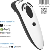 Socket Mobile DuraScan® D740, Universal Barcode Scanner, White - Wireless Connectivity - 19.50" (495.30 mm) Scan Distance - 1D, 2D - Imager - Bluetooth - White