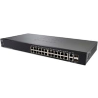 Cisco SG250-26 26-Port Gigabit Smart Switch - 26 Ports - Manageable - Gigabit Ethernet - 1000Base-T, 1000Base-X - Refurbished - 2 Layer Supported - Modular - 2 SFP Slots - 18.90 W Power Consumption - Twisted Pair, Optical Fiber - Rack-mountable - Lifetime Limited Warranty