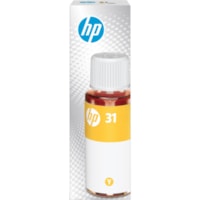 HP 31 70-ml Yellow Original Ink Bottle, 1VU28AN - Inkjet - Yellow - 8000 Pages - 70 mL Cyan - High Yield - 1Bottle