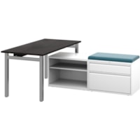 Offices To Go Ionic Table Desk 72"W x 30"D Dark Espresso - 72" x 30" - Finish: Dark Espresso