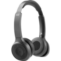 Casque Câblé / Sans fil Sur tête Stéréo - Noir charbon Cisco - Stéréo - USB Type A, Mini-phone (3.5mm) - Câblé / Sans fil - Bluetooth - 213.3 pi - 32 Ohm - 20 Hz à 20 kHz - Sur tête - Binaural - Circumaural - Élimination du bruit, Uni direct