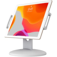 Montage de bureau Quick Connect pour Tablette, iPad (7e génération), iPad (6e génération), iPad Pro, iPad mini, iPad Pro (4e génération) - Blanc - Paysage/Portrait CTA Digital - 7 po (177,80 mm) à 13 po (330,20 mm) Support d'écran