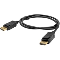 Câble audiovisuel 3,3 pi (1 m) DisplayPort VisionTek - 3,3 pi (1 m) DisplayPort Câble audiovisuel pour Périphérique audio/vidéo, Moniteur, Projecteur, Téléviseur, Station d'Accueil, Écrans à affichages dynamiques - First End : Audio/Vidéo nu