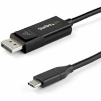 Adaptateur de câble vidéo 3,3 pi (1 m) DisplayPort/USB-C - 1 chaque StarTech.com - 3,3 pi (1 m) DisplayPort/USB-C Adaptateur de câble vidéo pour Périphérique audio/vidéo, Moniteur, MAC, Amplificateur, Ordinateur Portable, Accessoire téléph