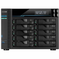 Asustor Lockerstor 10 AS6510T - 10 Bay NAS, 2.1GHz Quad-Core, 2 M.2 NVMe SSD Slot, 10GbE Port, 2.5GbE Port, 8GB RAM DDR4, Enterprise Network Attached Storage (Diskless) - Shift into overdrive with dual Intel 10GbE, M.2 SSD Cache and 2.5GbE!