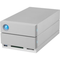 LaCie Professional Dual-Disk Hardware RAID - 2 x HDD Supported - 2 x HDD Installed - 32 TB Installed HDD Capacity - RAID Supported - 0, 1, JBOD RAID Levels - 2 x Total Bays - 2 USB Port(s) - 1 USB 3.0 Port(s) - Desktop