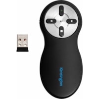 Kensington Presentation Pointer - Wireless - Wi-Fi - 2.40 GHz - Black, White - USB - 4 Button(s) - 1 