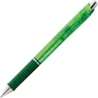 Pentel Feel-it! Ballpoint Pen - 0.7 mm (0.03") Pen Point - Retractable - Green Ink - Green Barrel - Metal Tip - 1