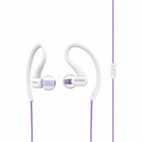 Koss FitClips KSC32i Earset - Stereo - Mini-phone (3.5mm), TRRS - Wired - 16 Ohm - 15 Hz to 20 kHz - Earbud - Binaural - In-ear - 4 ft Cable - Violet