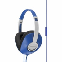 Koss UR23iB Headset - Stereo - Mini-phone (3.5mm) - Wired - 34 Ohm - 20 Hz to 20 kHz - On-ear, Over-the-ear - Binaural - Circumaural - Noise Canceling - Blue