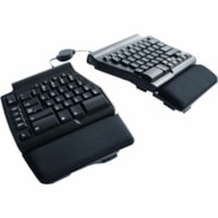 Matias Programmable Ergo Pro Keyboard for PC - Cable Connectivity - USB Type A Interface - PC - Mechanical Keyswitch - Black